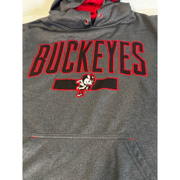 Scarlet & Gray Ohio State Buckeyes Men's‎ Hoodie Size M - Picture 3 of 8